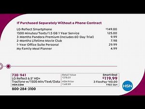 LG Reflect 6.5" HD+ Tracfone with 1500 Min/Text/Data for...