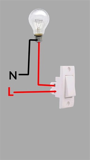 very easy one switch one bulb wiring collection #shots #wiring #tarunelectronic