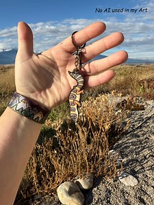 Leopard Gecko Lizard Wood Animal Keychain: Gift for Zookeepers, Teacher, Vet Tech, Veterinarians Cute Non AI Animal Art - Etsy