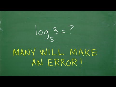 Logarithm of 3 base 5 = ? (Must Know For Algebra 2, College Algebra, Pre-Calculus)