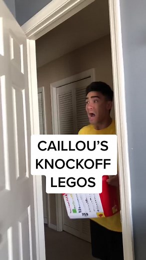 Caillou Build with Knockoff Legos