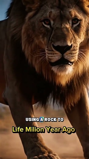 Homo sapiens attacked by ferocious lions #PrehistoricLife #EarlyHumans #AncientEarth #lion