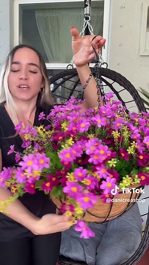 Plantas Colgantes Artificiales para Decoración Exterior