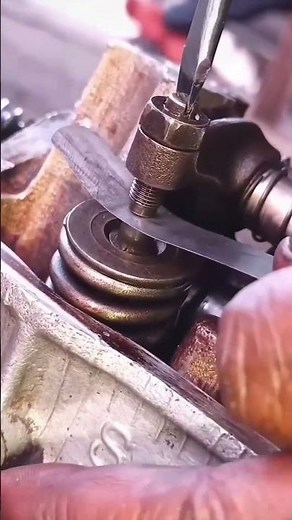 Adjust valve clearance.