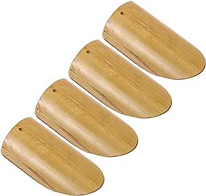 GANAZONO Bamboo Wind Chime Pieces 4-Pack 3.5 Inch DIY Hanging Pendants for Outdoor Garden Patio Windchime Making Supplies