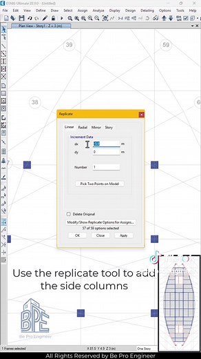 Modeling Complex Curved Buildings in ETABS
