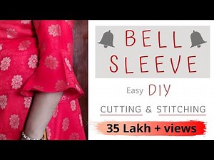 Bell Sleeve ! Easy Bell Sleeve Design Cutting and Stitching | step by step mathod