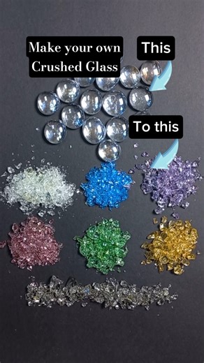 Glass Pebbles to Crushed Glass for Resin/Crafts #resin #epoxyresin #resinart