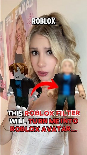 Turning Myself Into a “ROBLOX” AVATAR W/ TikTok Filter… 😲🥴