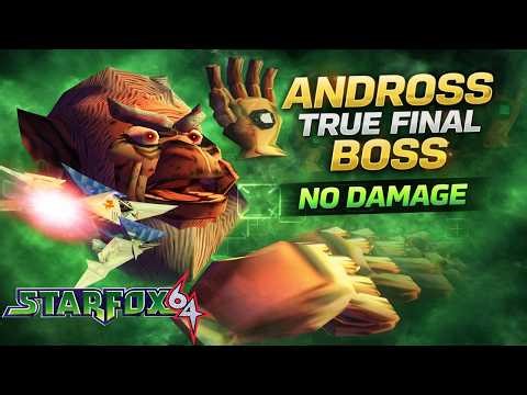Star Fox 64 - Andross True Final Boss & Game Ending - No Damage
