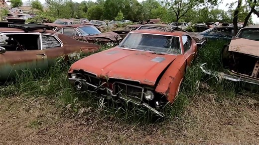 Introducing ya'll to our salvage classic cars just for parts available in the yard. In case you need any part for your oldschool vehicle, reach me out! #classiccar #impala #chevy #gmc #retrocar