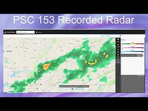 PSC153: Weather Lab - Recorded radar loop
