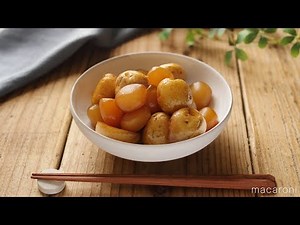 「新じゃがと玉こんにゃくのコロコロ旨辛煮」のレシピ・作り方