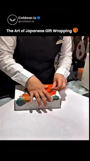 AstroBits🌍 on Instagram: "Japanese gift wrapping emphasizes speed, control, and visual order. The process relies on practiced movements where each fold serves a clear purpose. .. There is no excess motion or material. Traditional techniques such as furoshiki use cloth to wrap and secure items efficiently while remaining reusable. Rapid paper folding methods form sharp edges and balanced shapes in a short time. .. Many wraps are completed within seconds without losing structure or appeal. The re