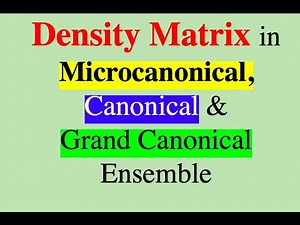 Density Matrix in Microcanonical, Canonical and Grand canonical Ensemble