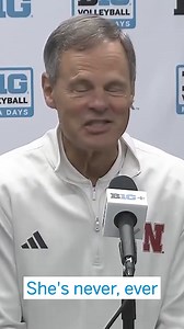 324K views · 2.7K reactions | Sorry, Jordan, Coach Cook isn’t gonna make it 路鸞 #B1GFirstServe | @huskervb | Big Ten Conference | Facebook