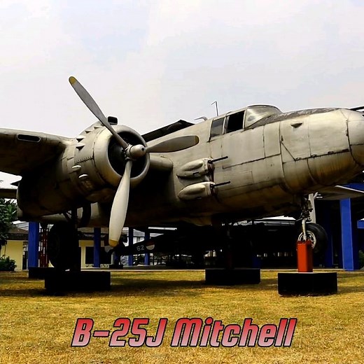 Strafer Nose B-25J Mitchell WW2 Bomber TNI AU #aviation #military #history