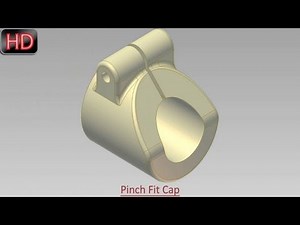 Pinch Fit Cap (Video Tutorial) Autodesk Inventor