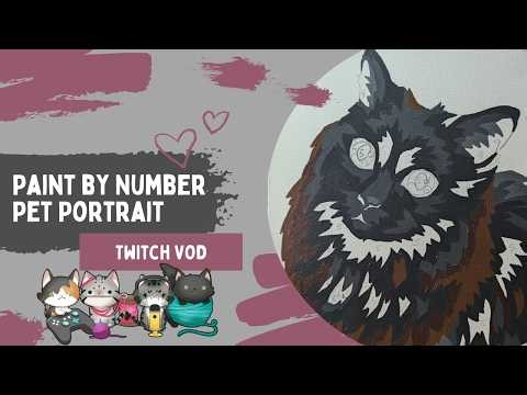 Late Night Painting Session | Custom Pet Portrait Paint by Number 🎨 | Part 2