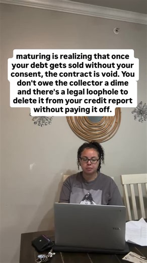 Cynthia Crockett | Credit Repair Mentor on Instagram: "They’re hoping you never find out about this… Once your debt is sold, the new collector doesn’t have a legal contract with you. That means if they can’t prove you owe it — they have to delete it. (And 9 times outta 10, they can’t.) You can dispute it and get it removed in 30–90 days using the same letters I use. ✅ Student loans ✅ Medical bills ✅ Repos ✅ Evictions ✅ Collections ✅ Late payments If they can’t verify it — they can’t report it. T