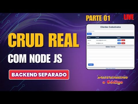 CRUD Real com Node.js – Backend Separado do Zero | Parte 01