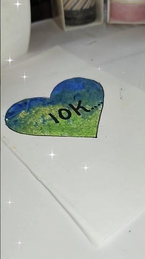 🧽🎨 Sponge Art Painting Tutorial – Easy Heart Design with Creative Colors (10K Special)