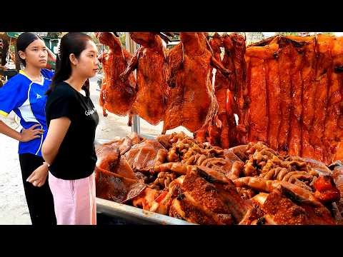 Suburb Food! Best Pork Chops in Sen Sok Village! Cambodian Street Food