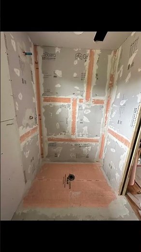 Walk-in Shower Tile installation #schlutersystems #interiordesign #tiles #tileinstallation
