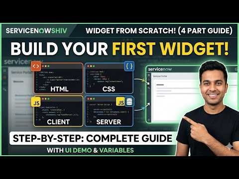 How to Create Your First ServiceNow Service Portal Widget - Complete Guide