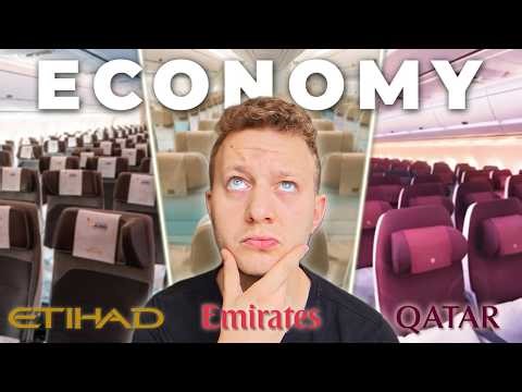 I flew EMIRATES vs ETIHAD vs QATAR to find the BEST ECONOMY (One is CLEARLY better!)