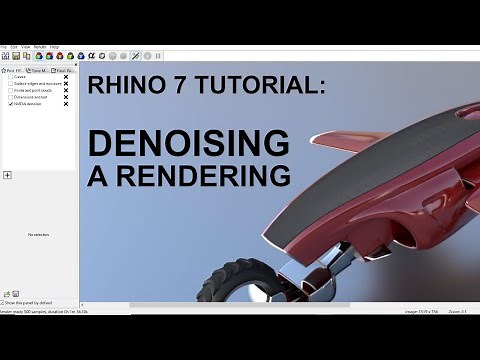 Rhino 7 Tutorial: Denoising a raytraced rendering