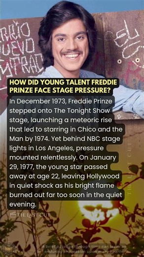 How Did Young Talent Freddie Prinze Face Stage Pressure