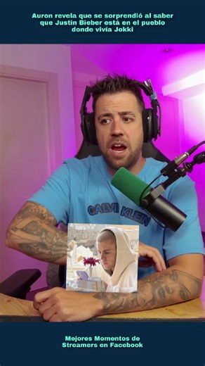 Auron revela que se sorprendió al saber que Justin Bieber está en el pueblo donde vivía Jokki #AuronPlay #auron #fypシ #auronclips #justinbieber | Mejores momentos de streamers