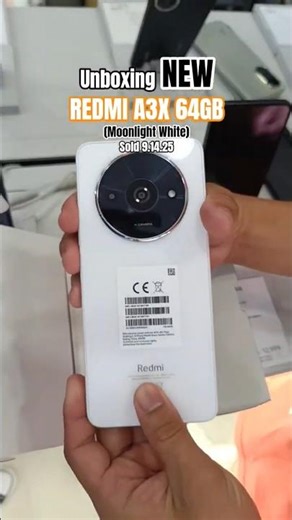 Unboxing REDMI A3X 64GB | Moonlight White 🤍 #redmi #redmia3x #unboxing