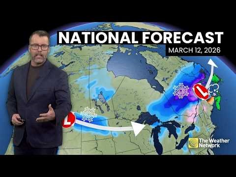Canada's National Forecast - March 12, 2026 | #WeatherAM