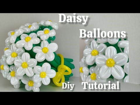 How to Make a Daisy Balloon Bouquet 🌼 Easy Balloon Twisting Tutorial