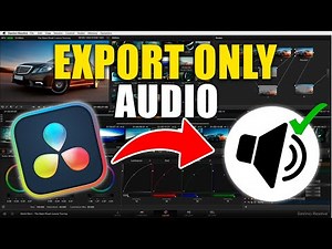 Davinci Resolve: How To Export As MP3 | Davinci Resolve Export Mp3
