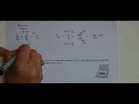 2.3 Multiplication or division of fractions and decimal numbers (Solve exercise booklet)