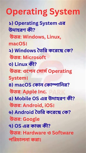 Operating system basic | Learn it park