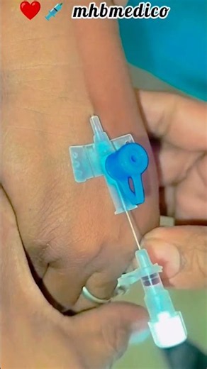 Perfect IV Cannula Insertion 💉 | Satisfying Medical Procedure #shorts #viral #bscnursing