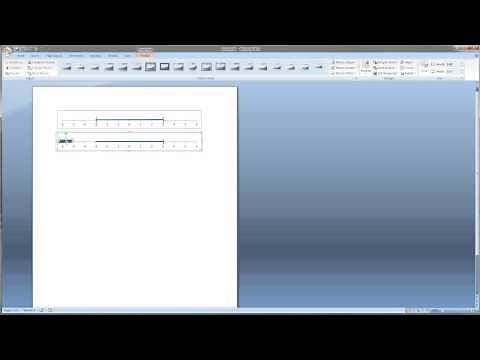 Video 2: Numbers line in Microsoft Word