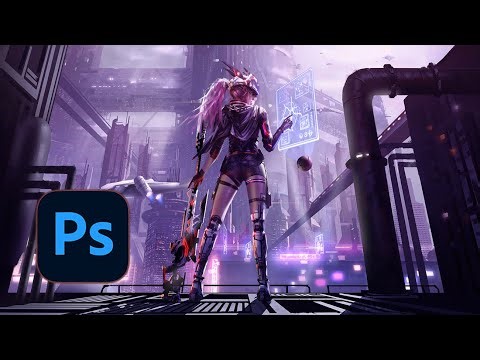 Digital painting timelapse - Sci fi
