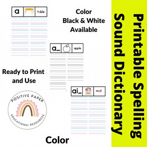 Spelling Sounds and Phonics Student Dictionary  Color