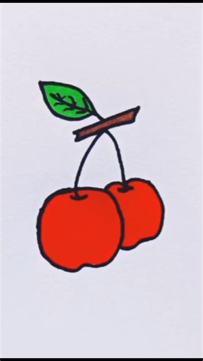 Drawing fruit cute drawing #satisfying #art #draw