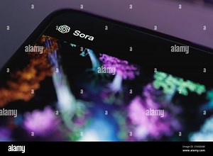 Sora OpenAI text to video generative AI model Stock Photo - Alamy