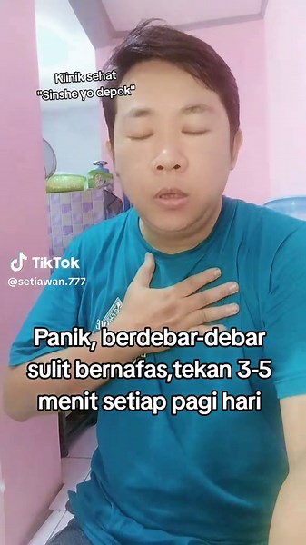 Teknik pengobatan tradisional. #tipssehat #berdebar #panik #jantung #fyp