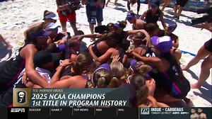HISTORY FOR THE HORNED FROGS 🐸 #NCAABeachVB x 🎥 ESPN / TCU Beach Volleyball | NCAA Women's Volleyball