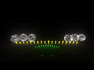 Epic Virtual Fireworks with Music - FWsim