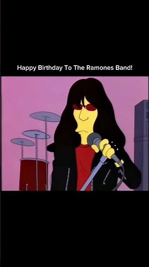 Happy 50th Birthday To The Ramones Band|#rocknroll #punkrock #ramones #theramones #thesimpsons