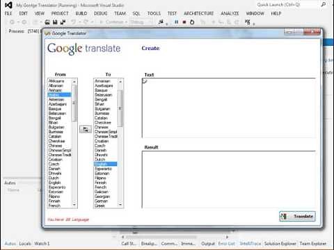 Google Translator in VB net
